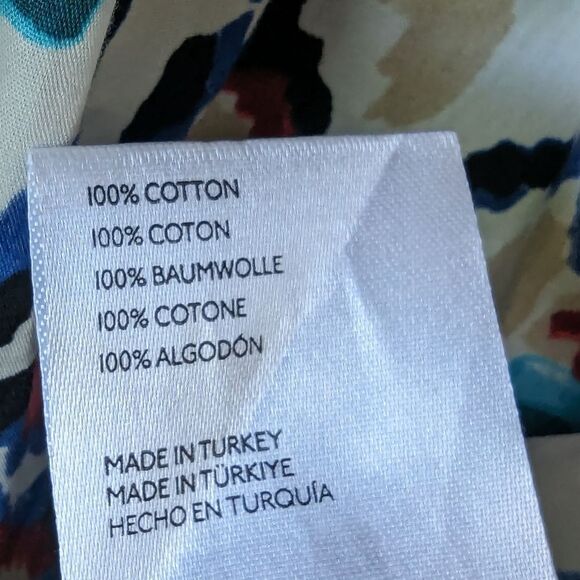 Anthropologie Bettina Tiered‎ Oversized Flowy Shirt Maxi Dress Maeve Sz M NWOT - Picture 10 of 12